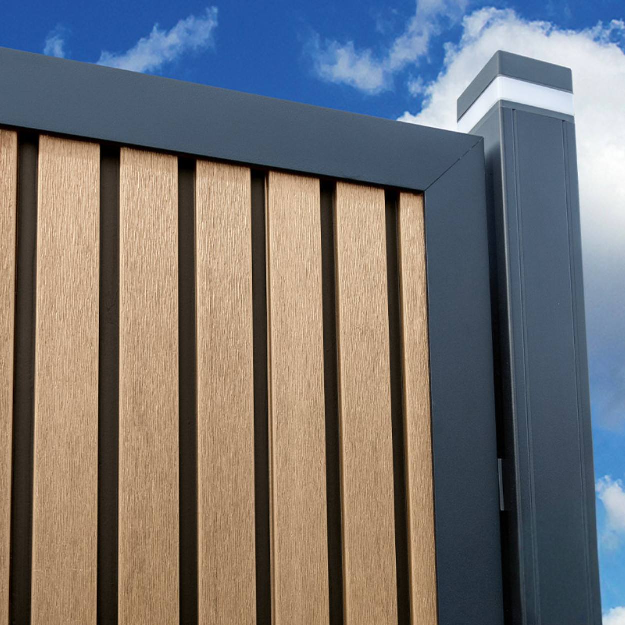 Elephant Schutting Dark Line Stripes Oak and Black Co-Ex 180x180cm
